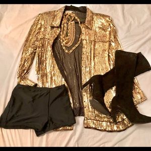 Vintage“Bergdorf Goodman” Black Stretch Boots